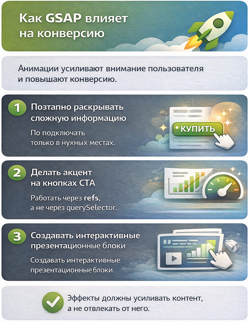 gsap анимации могут увеличивать конверсию
