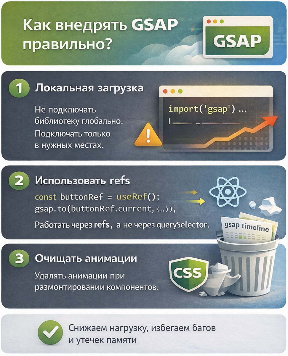 как использовать gsap в проектах